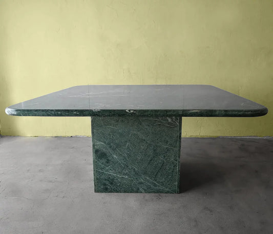 Natural Green Marble Dining Table 