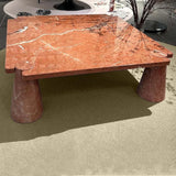 natural pink onyx marble coffee table for living room