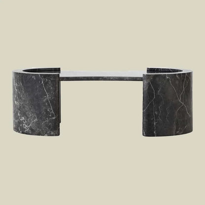 Natural stone luxury black marble coffee table
