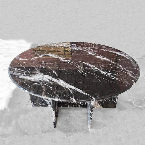 Nero Marquina Marble Console Coffee Table in Dubai