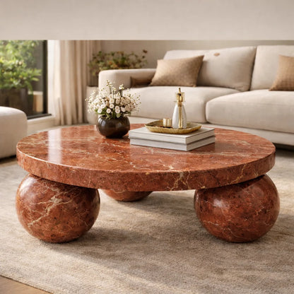 Nero Marquina Marble Coffee Table