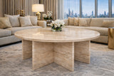 Signature Natural Stone Round Coffee Table