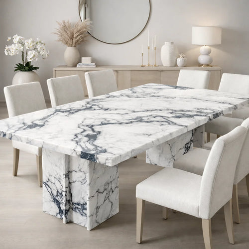 Noir Vein Marble Dining Table