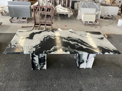 Noir Vein Marble Dining Table