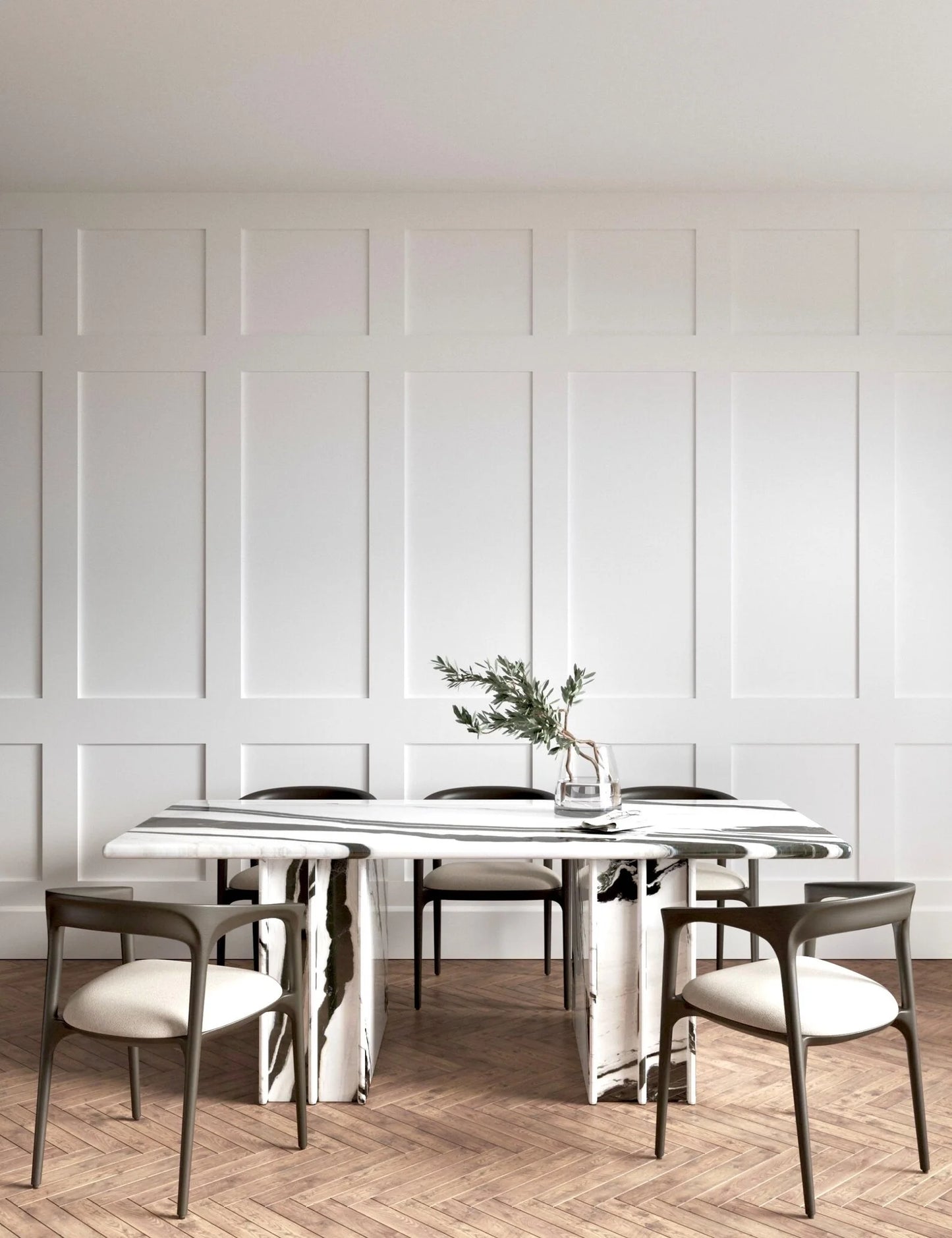 Noir Vein Marble Dining Table