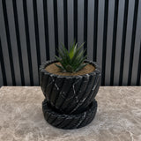 Nova Fluted Marble Planter
