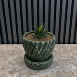 Nova Fluted Marble Planter