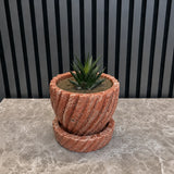 Nova Fluted Marble Planter