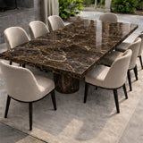 Obsidian Luxe Marble Dining Table
