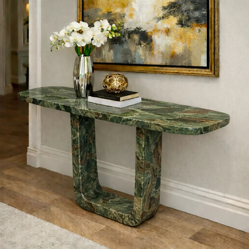 Obsidian Vein Console Table