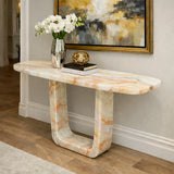 Obsidian Vein Console Table