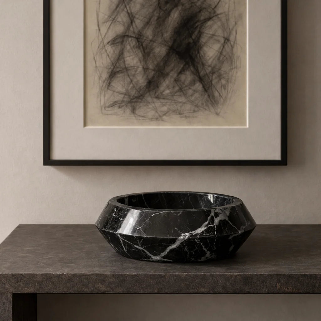 Obsidian Marble Bowl
