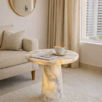 Viola Marble Round Coffee Table