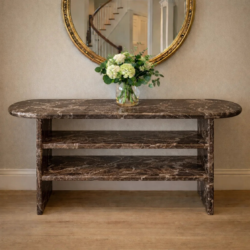 Opal Curve Console Table