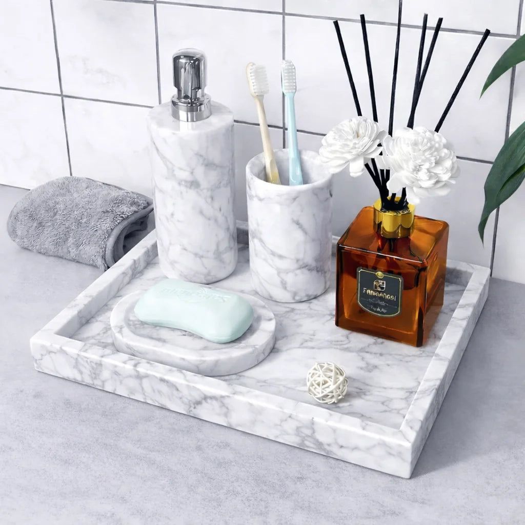 Opal Marble Vanity Tray
