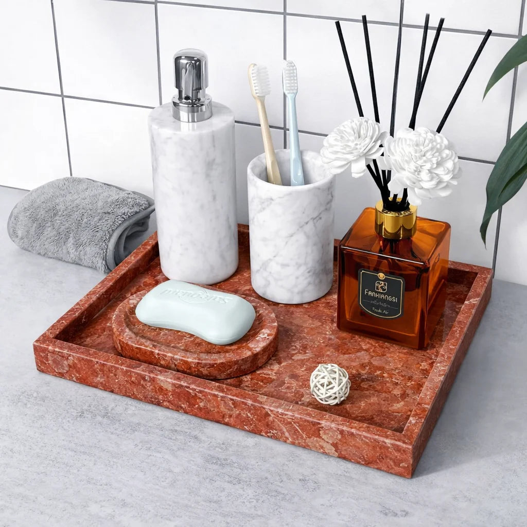 Opal Marble Vanity Tray
