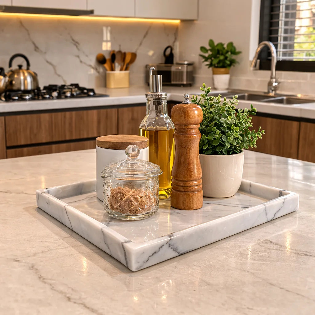 Ottoman Marble Decor Tray