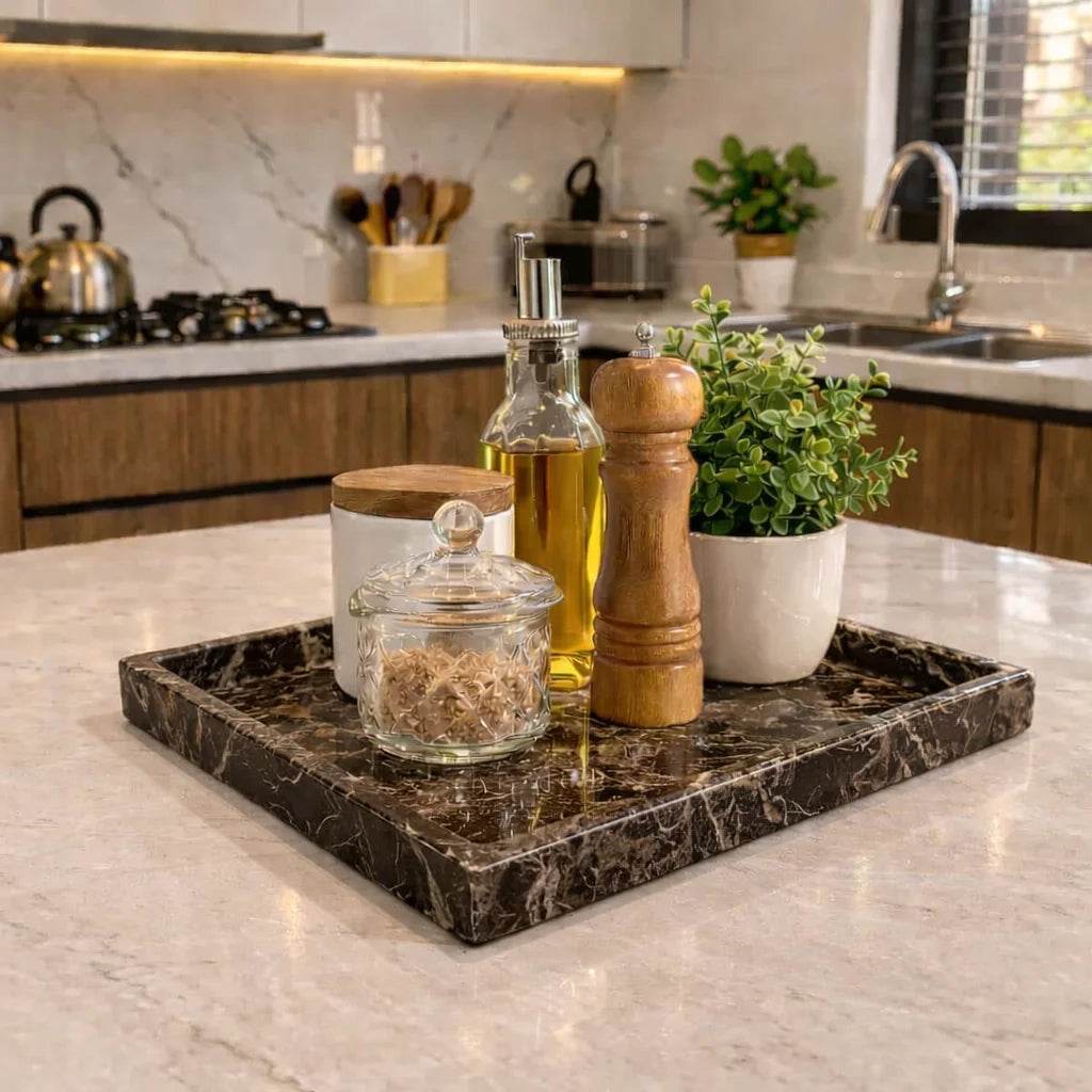 Ottoman Marble Decor Tray