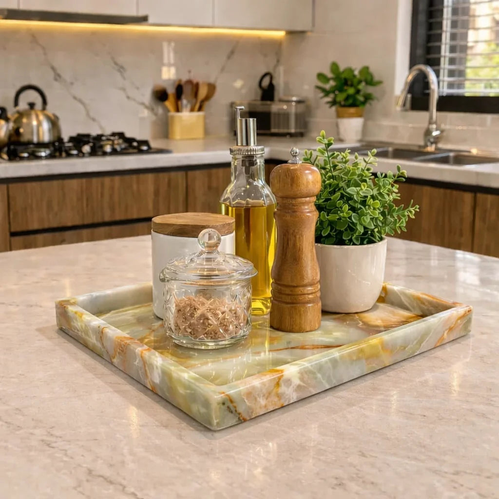 Ottoman Marble Decor Tray