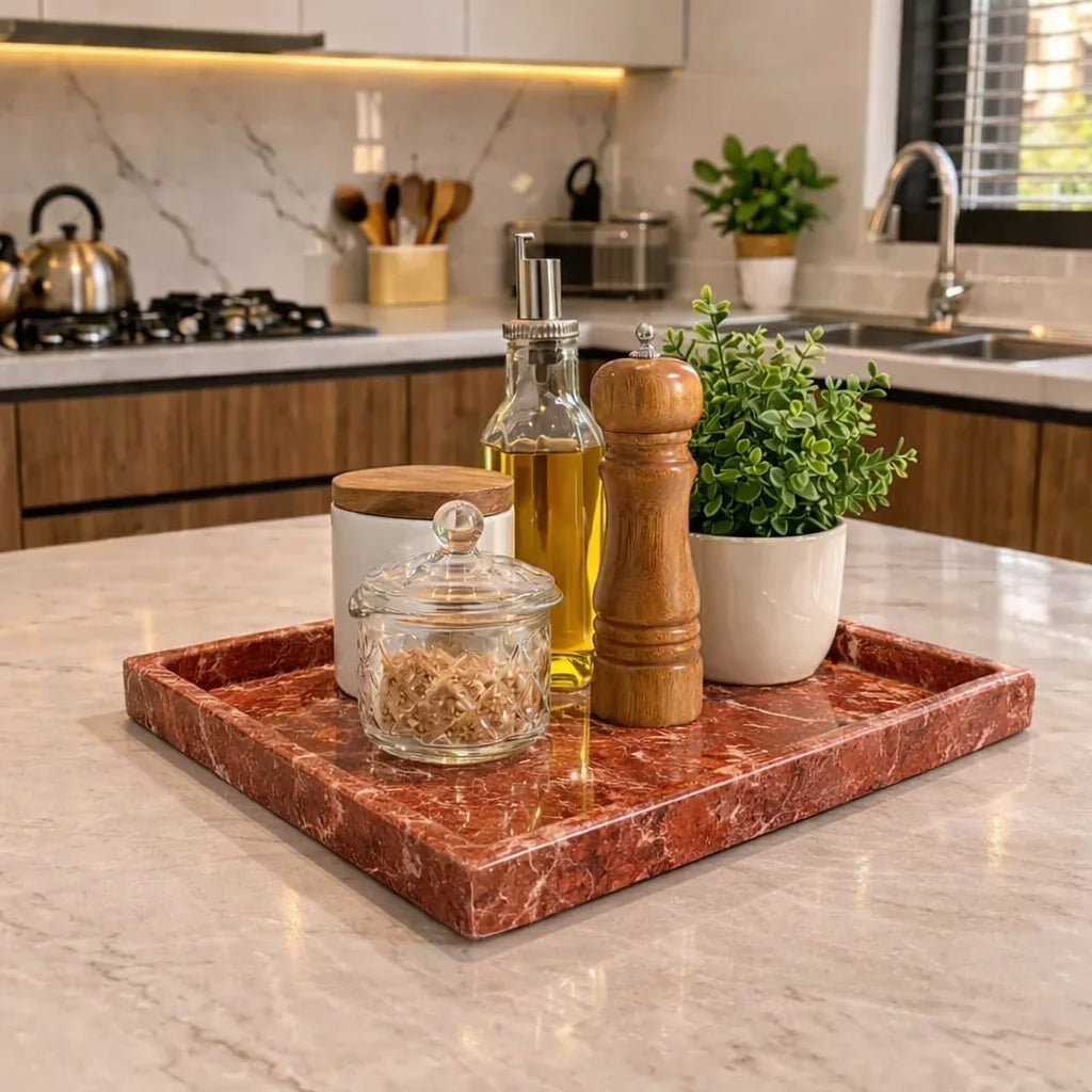 Ottoman Marble Decor Tray