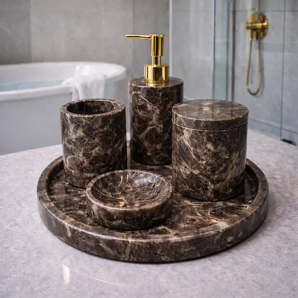 Pearl Stone Bathroom Collection