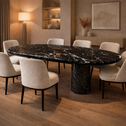 Prestige Oval Stone Dining Table