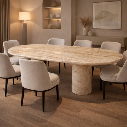 Prestige Oval Stone Dining Table