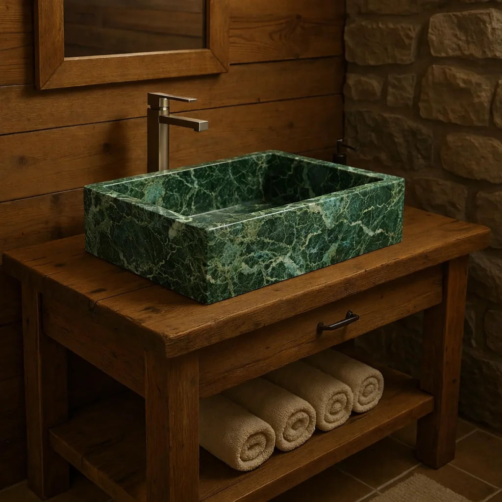 Rectangular countertop sink