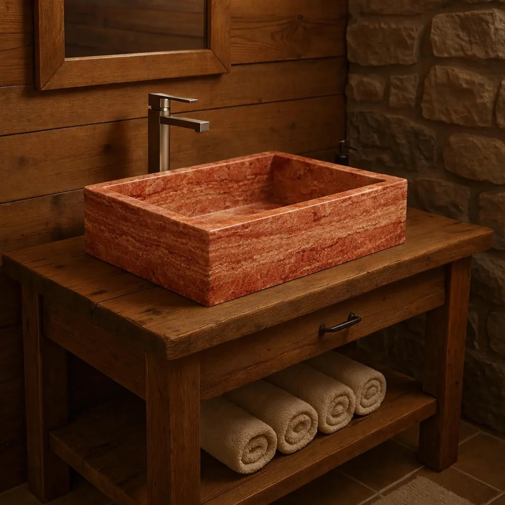 Rectangular countertop sink