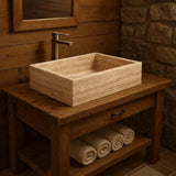 Rectangular countertop sink