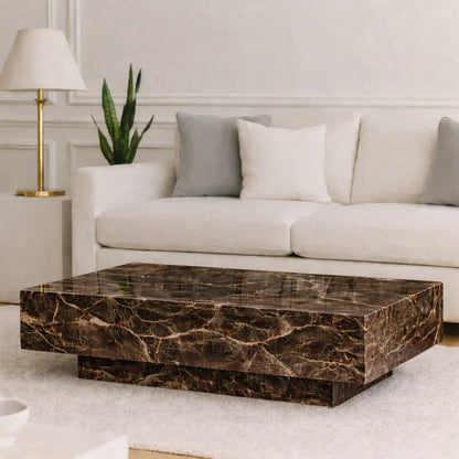 Modern Rectangular Marble Coffee Table