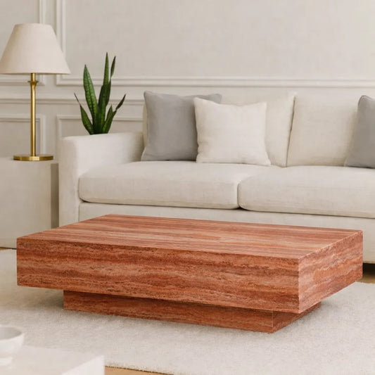 Modern Rectangular Marble Coffee Table