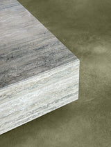 Rectangular Grey Travertine Coffee Table 