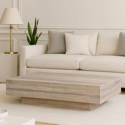 Modern Rectangular Marble Coffee Table
