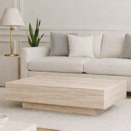 Modern Rectangular Marble Coffee Table