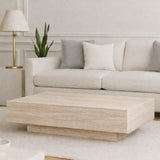 Modern Rectangular Marble Coffee Table