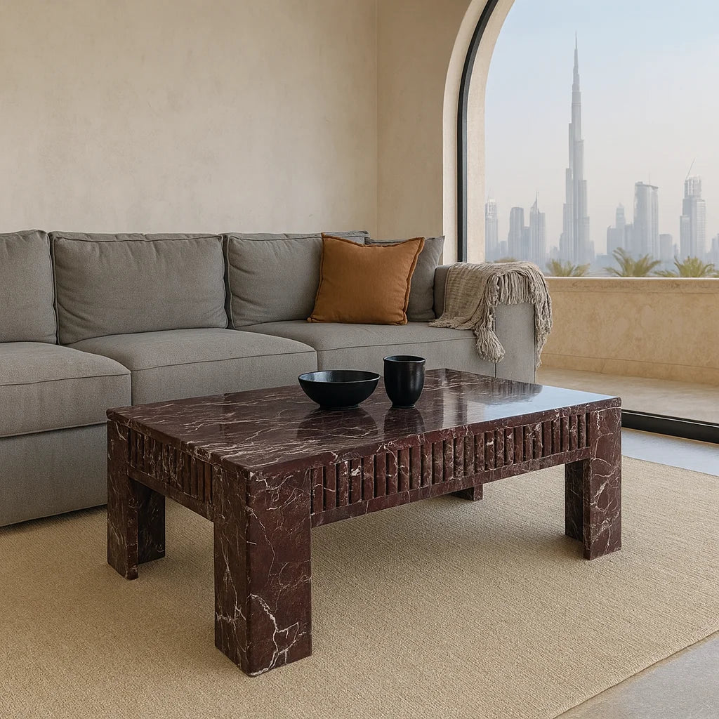 Rossa Levanto Marble Coffee Table