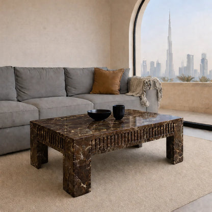 Rossa Levanto Marble Coffee Table