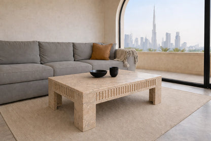 Rossa Levanto Marble Coffee Table