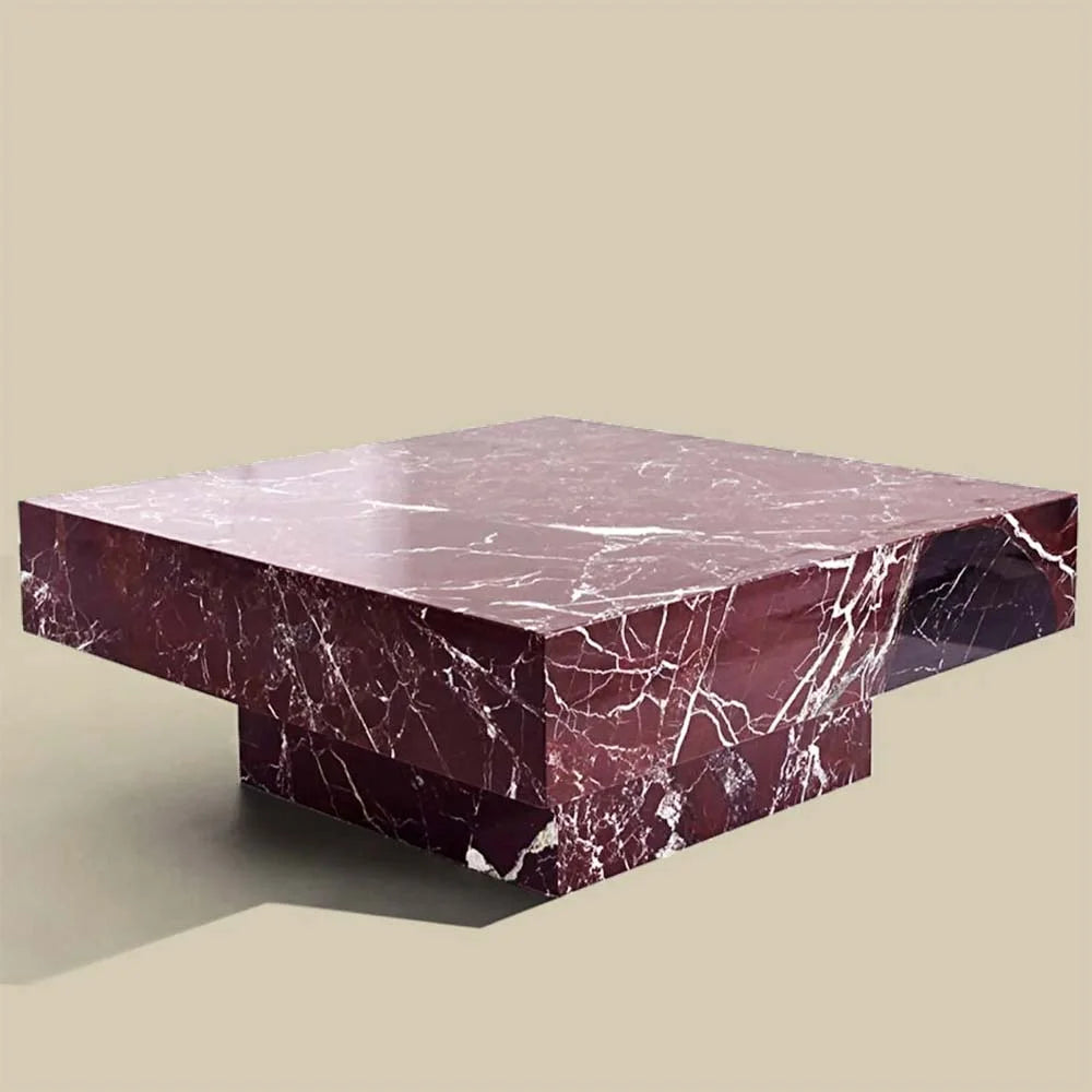 Rosso Levanto Marble Coffee Table in UAE
