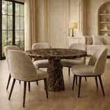 Marble Round Dining Table