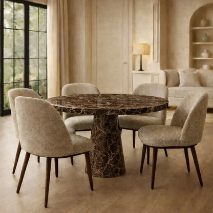 Marble Round Dining Table