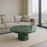 Espresso Luxe Marble Coffee Table