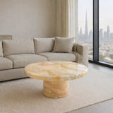 Espresso Luxe Marble Coffee Table