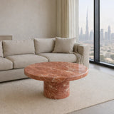 Espresso Luxe Marble Coffee Table