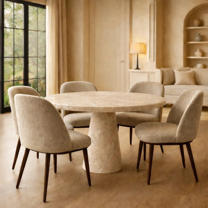 Marble Round Dining Table