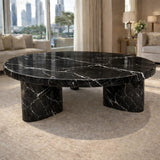 Natural Round  Marble Coffee Table