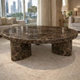 Natural Round  Marble Coffee Table