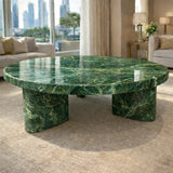 Natural Round  Marble Coffee Table