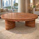 Natural Round  Marble Coffee Table